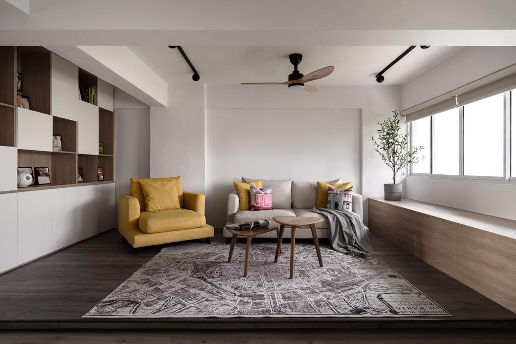 minimalist open concept living room