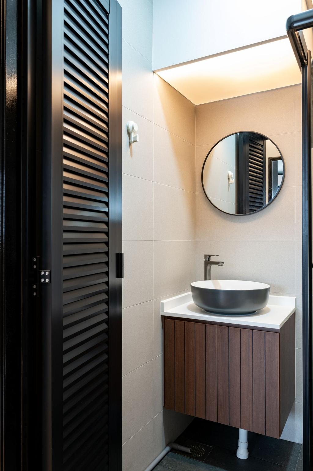 Modern, HDB, Bathroom, Punggol Walk, Interior Designer, ELPIS Interior Design