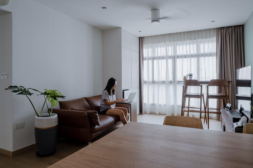 Modern, HDB, Living Room, Upper Serangoon View, Interior Designer, Insight.Out Studio