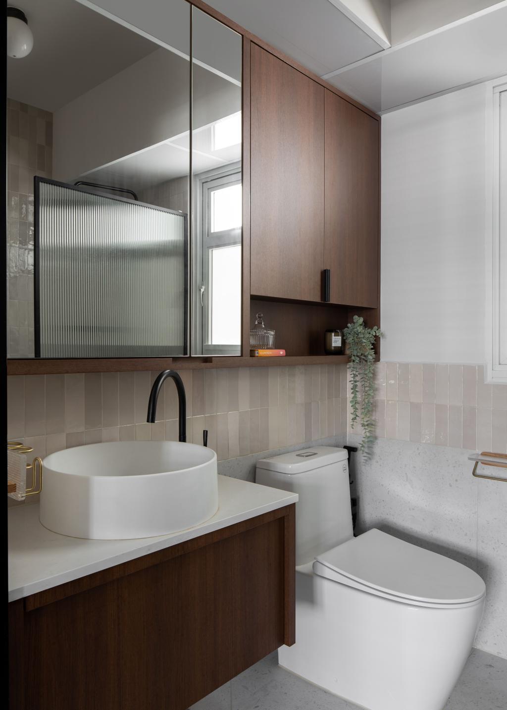 Contemporary, HDB, Bathroom, Tampines GreenVerge, Interior Designer, Authors • Interior & Styling
