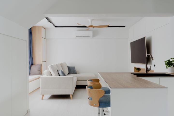 HDB maisonette living room design ideas