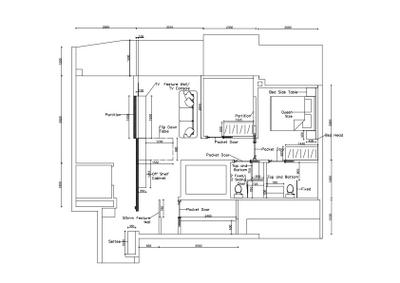 Canberra Drive, Le Interior Affairs, Contemporary, Modern, Condo, Dual Key Condo Floorplan, Space Planning, Final Floorplan