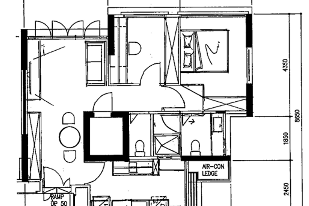 Telok Blangah, The Local INN.terior 新家室, Modern, HDB, 3 Room Apartment, 3 Room Hdb Floorplan, Space Planning, Final Floorplan