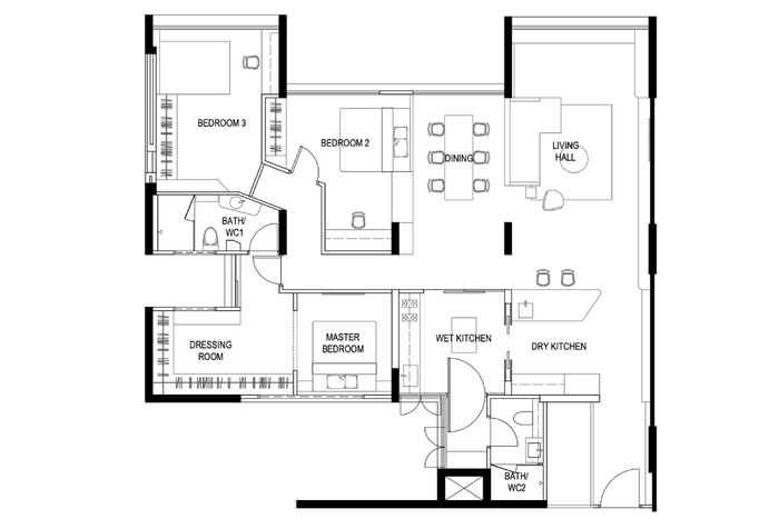 unique layout ideas for HDB flats