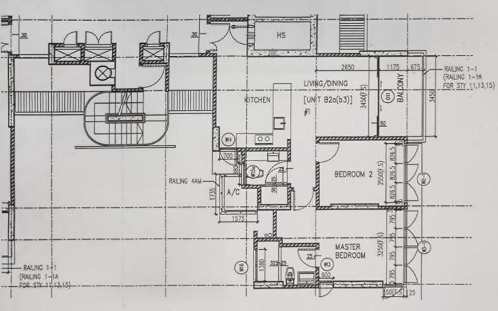 Contemporary, Condo, The Shore Residences, Interior Designer, LA Design Studio, Original Floorplan, 2 Bedder Condo Floorplan