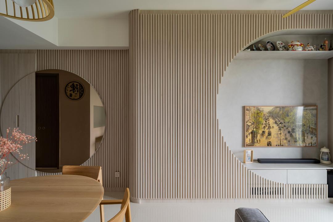 Parc Botannia, Starry Homestead, Scandinavian, Living Room, Condo, Feature Wall