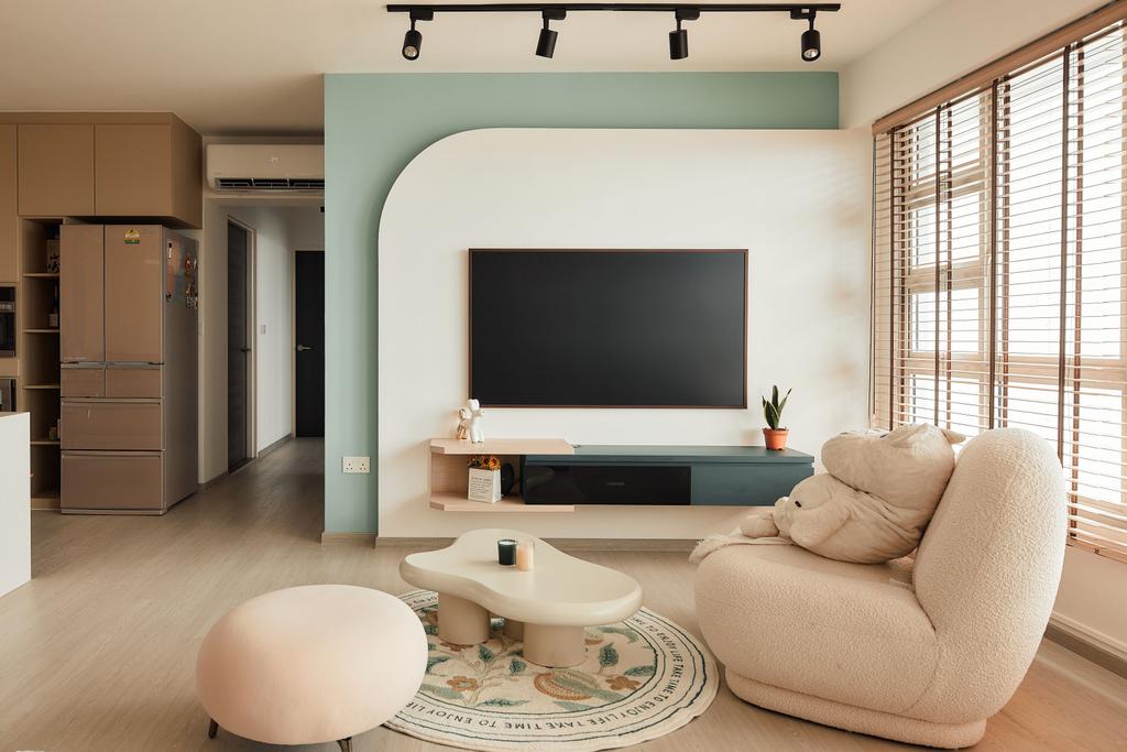 Scandinavian, HDB, Living Room, Ang Mo Kio Street 44, Interior Designer, Starry Homestead, Pastel