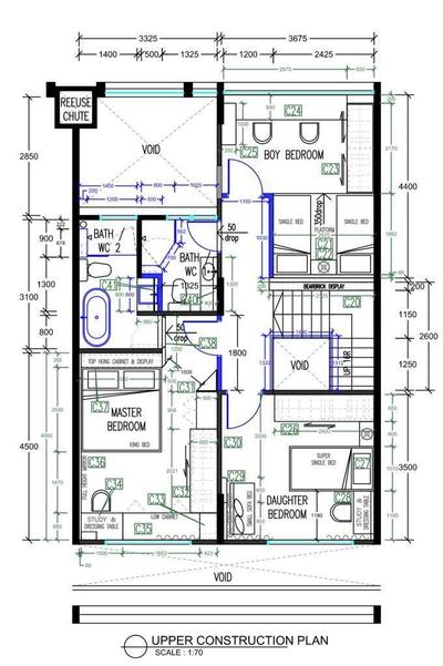 Tampines Avenue 5, Flo Design, Modern, HDB, Space Planning, Final Floorplan, Executive Maisonette Floorplan