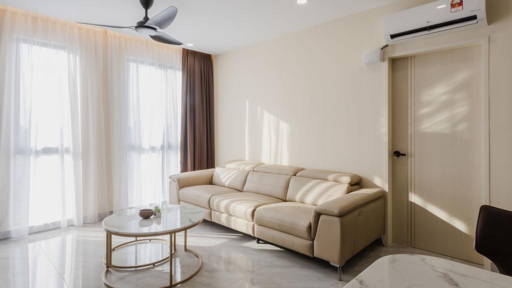 Modern, Condo, Living Room, Damai Residence, Kuala Lumpur, Interior Designer, Alvaro Interior Design, Contemporary