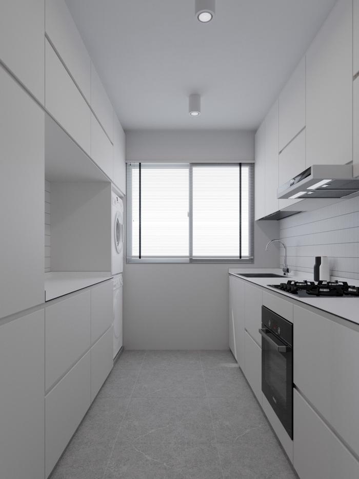 2-room bto kitchen design