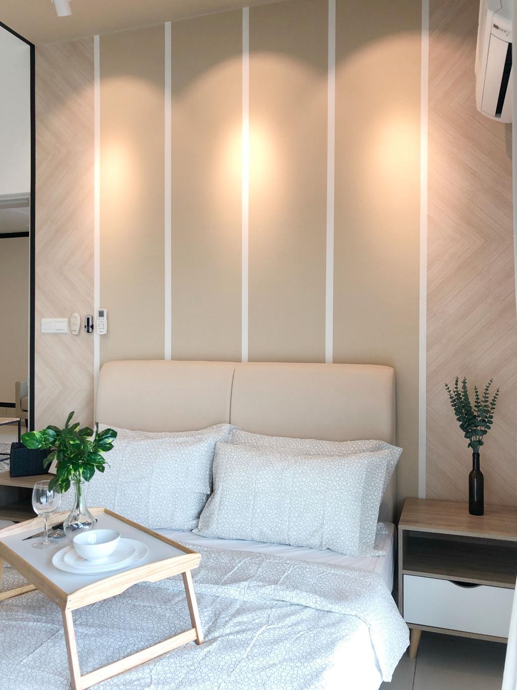 Scandinavian, Condo, Bedroom, Court 28 Residence, Kuala Lumpur, Interior Designer, NS Home Planner, Contemporary