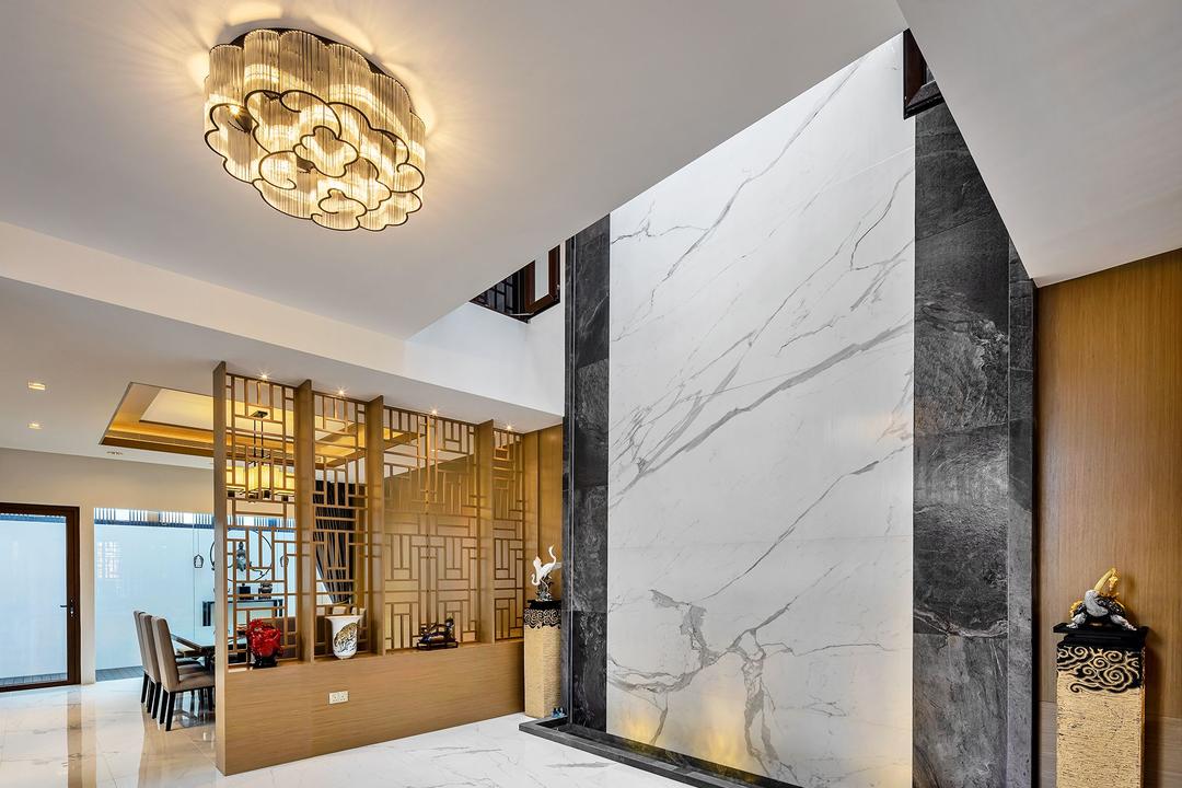 Bedok, FOMA Architects, Transitional, Landed, Airwell, Feature Wall