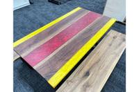 Walnut Wood with 24K Gold & Blood Red Pigment 1