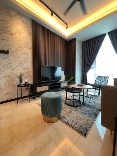 Opus Residence, Kuala Lumpur Living Room Interior Design 1