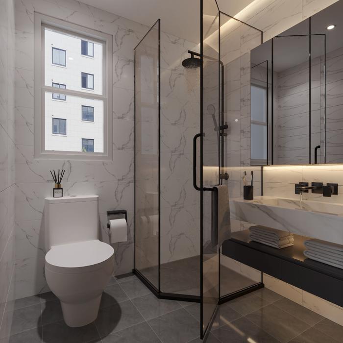 2-room bto bathroom design