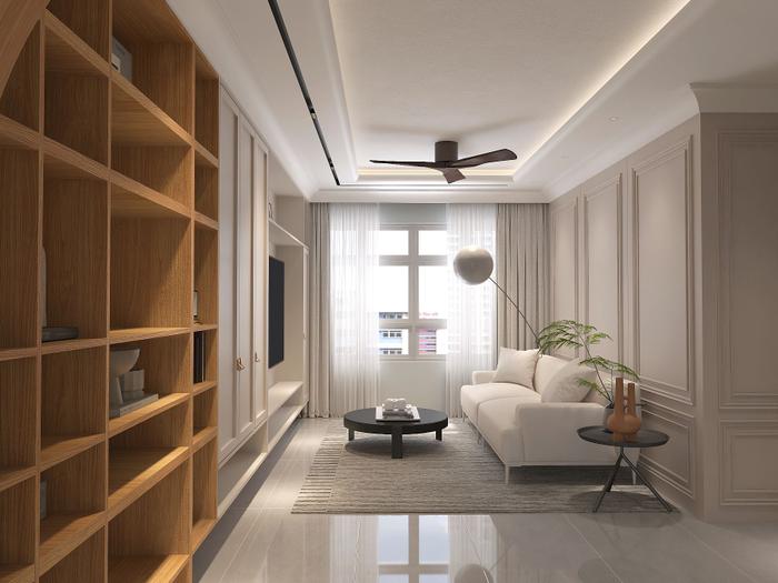 rivervale shores 5-room bto living room design