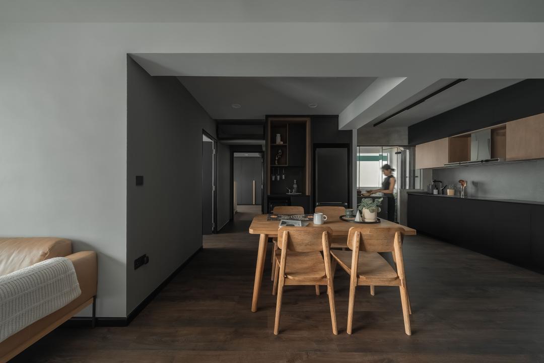 Lorong Limau, ARK-hitecture, Modern, Contemporary, Dining Room, HDB, Open Layout