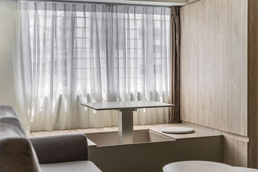 Sembawang Drive, Miracle Design Studio, Scandinavian, Living Room, HDB, Window Seat