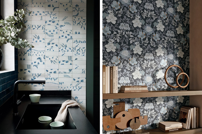 Hafary wallpaper style tiles - Rice and Jardin