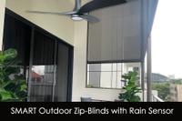 Outdoor Zip-Blinds with Rain Sensor & Fan 1