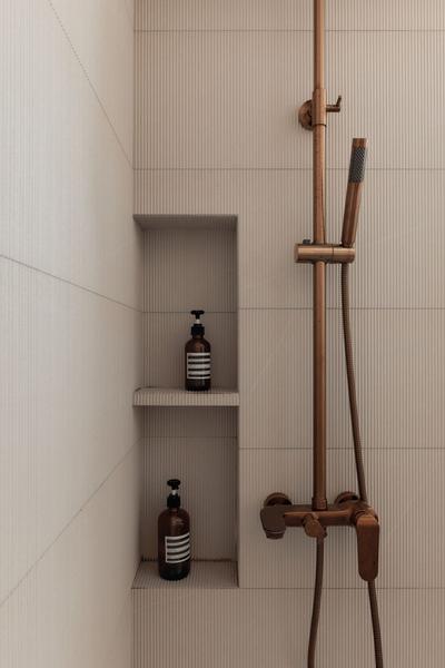 Ubi Grove, ELPIS Interior Design, Modern, Bathroom, HDB, Recessed Shelf