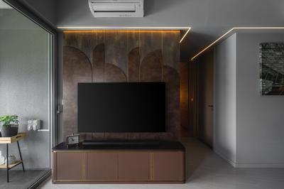 Stars of Kovan, Space Atelier, , Living Room, , Feature Wall