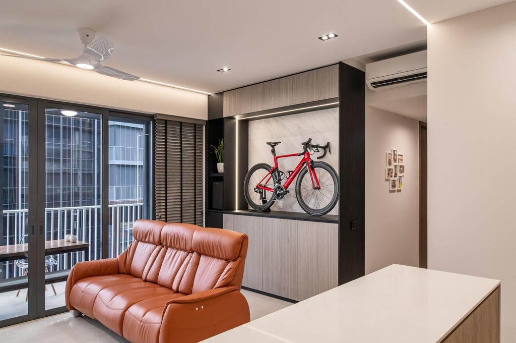Modern, Condo, Living Room, Piermont Grand, Interior Designer, IDesignerLab, Bike Storage
