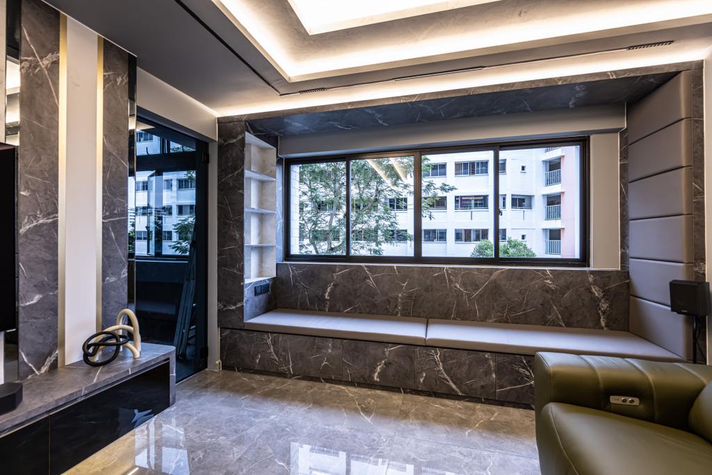 Contemporary, HDB, Living Room, Hougang Street 52, Interior Designer, Jesigns Interior Design, Window Seat