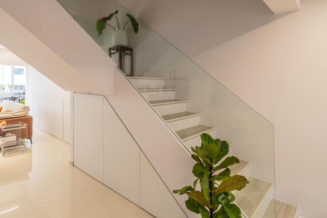 Bukit Batok Street 31, InsideLookz Design, Modern, Living Room, HDB, Staircase, Stairs