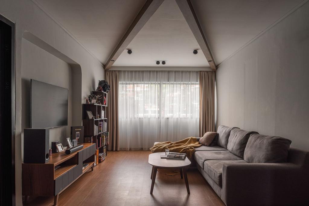 Contemporary, HDB, Living Room, Bukit Batok Avenue 6, Interior Designer, SG Interior Design, Ceiling Design