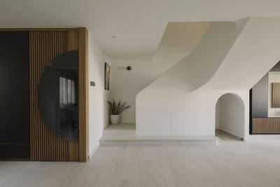 Curved staircase design idea