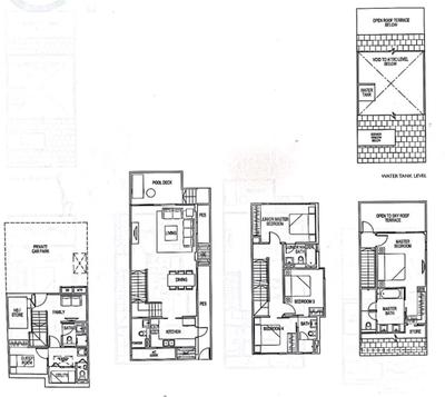 Estrivillas, Starry Homestead, Modern, Landed, Original Floorplan, Cluster House Floorplan