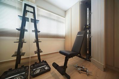 Senja, D5 Studio Image, Scandinavian, Living Room, HDB, Gym, Exercise, Fitness