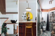 ‘Cluttercore’ Couple's Flat is a Colourful Cat-Friendly Home Post-Reno