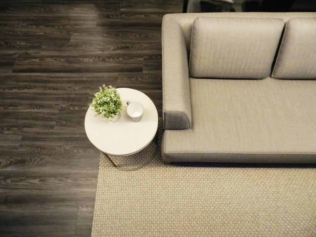Modern, Condo, Living Room, UE Square Residences, Interior Designer, Habit, Plants, Side Table, Table, Parquet, Sofa, Chair, Rug, Neutral Tones, Couch, Furniture, Coffee Table
