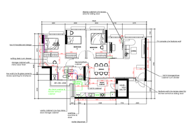Tampines GreenVines, Omni Design, , , 5 Room Type 1 A H, Space Planning, Final Floorplan, 5 Room Hdb Floorplan