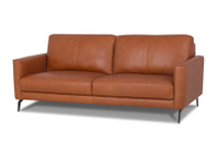 Smith 2.5 seater sofa in Red Leather 1
