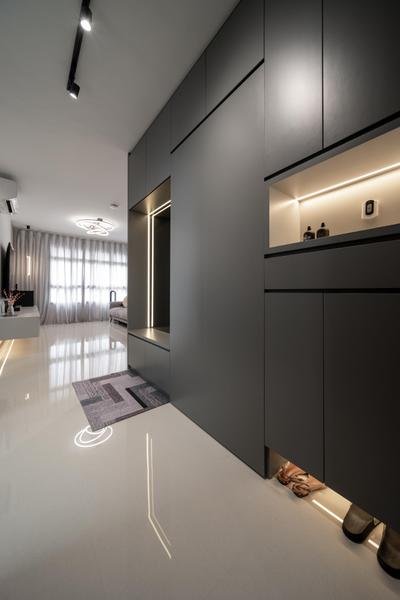 Kim Keat Beacon (Block 267A), Design 2B, Modern, Living Room, HDB, Shoe Cabinet