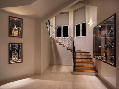 Pinewood Grove, Ciseern, Modern, Landed, Stairs, Glass Display, Banister, Handrail, Staircase, Trophy