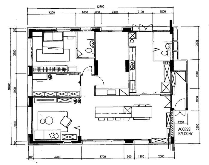 Choa Chu Kang 5-room renovation floorplan