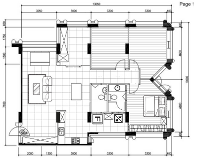 Woodlands Drive 50, FlipStone Interior Design, Modern, HDB, 4 Room Hdb Floorplan, Space Planning, Final Floorplan