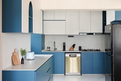 Jalan Teck Whye, Starry Homestead, Modern, Kitchen, HDB, Blue