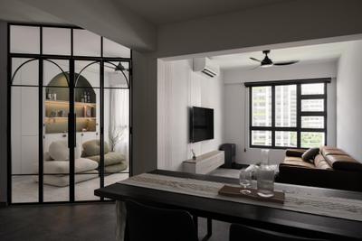 Tampines GreenVines (Block 637B), Ovon Design, Transitional, Living Room, HDB, Modern, Arch