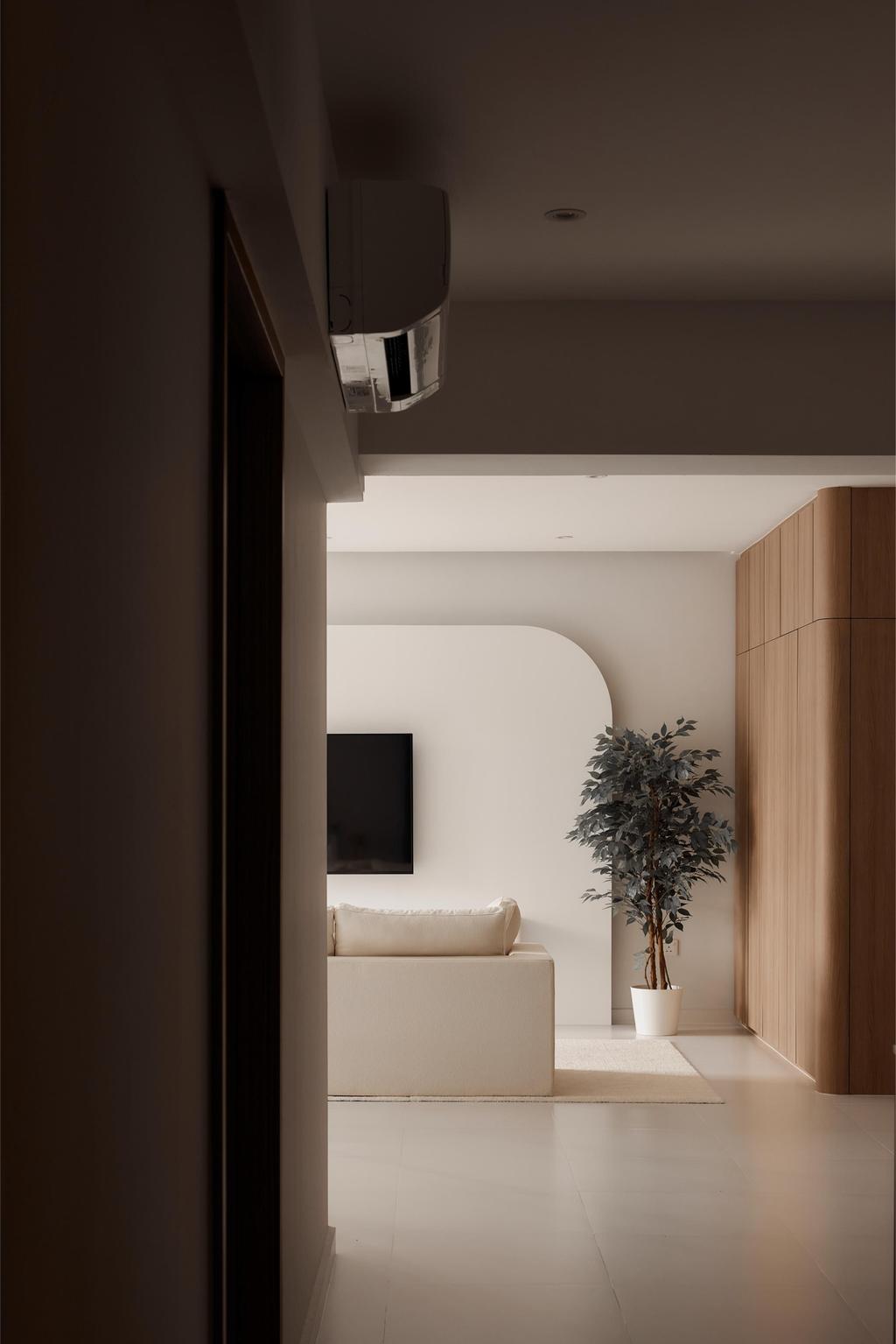 Scandinavian, HDB, Living Room, Clementi Peaks (Block 465A), Interior Designer, Starry Homestead, Modern Luxe, Corridor