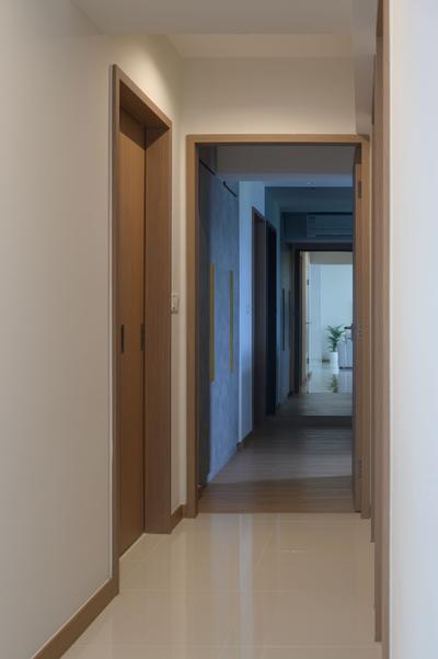 Tampines GreenCourt (Block 633A), ELPIS Interior Design, Modern, Living Room, HDB, Corridor