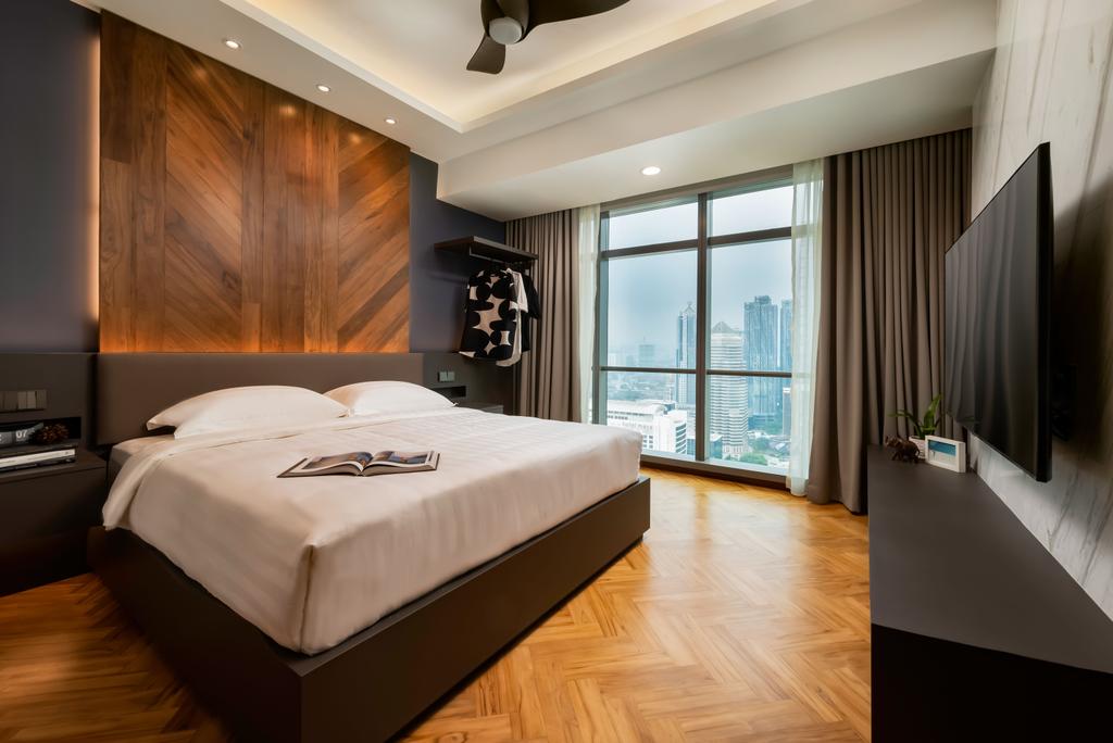 Modern, Condo, Bedroom, The Ritz Carlton Residences, Kuala Lumpur, Interior Designer, Spacematic Studio, Contemporary, Resort