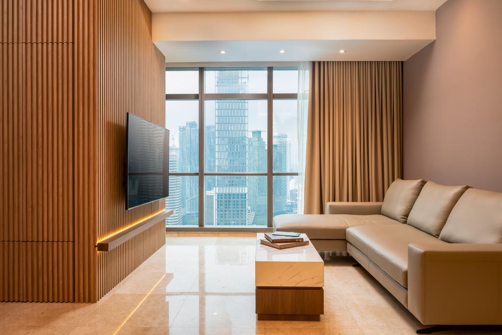 Modern, Condo, Living Room, The Ritz Carlton Residences, Kuala Lumpur, Interior Designer, Spacematic Studio, Contemporary, Resort
