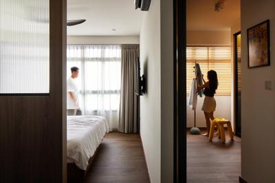 Kallang Breeze (Block 20A), The Local INN.terior 新家室, Modern, Bedroom, HDB, Walk In Wardrobe
