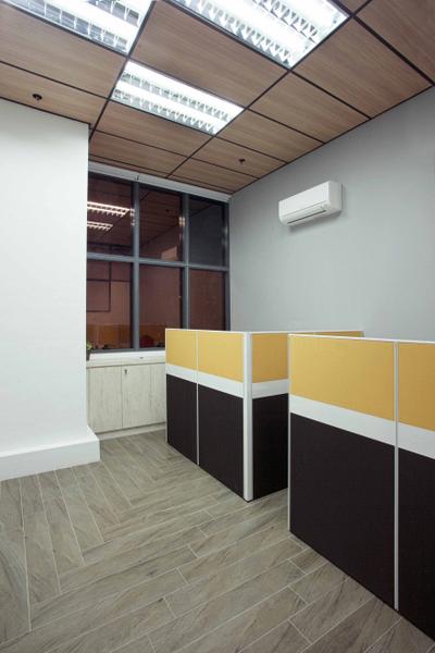 CT Hub 2 Office, ProjectGuru, Industrial, Eclectic, Commercial, Air Conditioner, Furniture, Reception, Reception Desk, Table, Paper