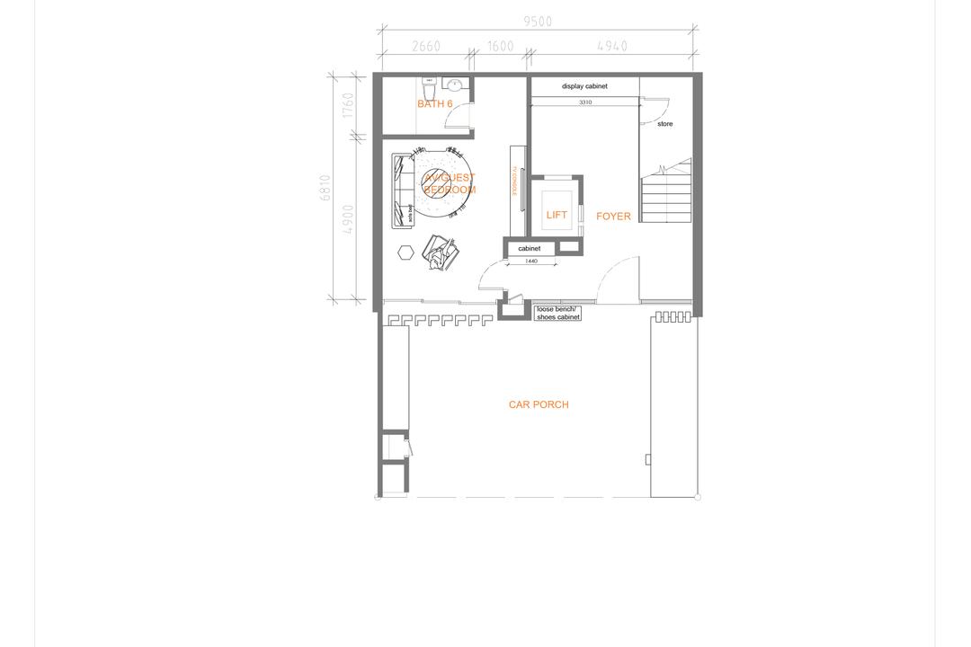 The Mansions B, Turn Design Interior, Scandinavian, Landed, Floor Plan, Diagram, Plan